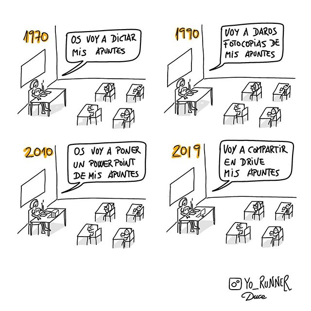 Igual que no existen los nativos digitales el profesorado tampoco se digitaliza por muchos cacharros que pongamos: Hay que darle formación, formación y formación. Y ya puestos no sólo en cacharrología.