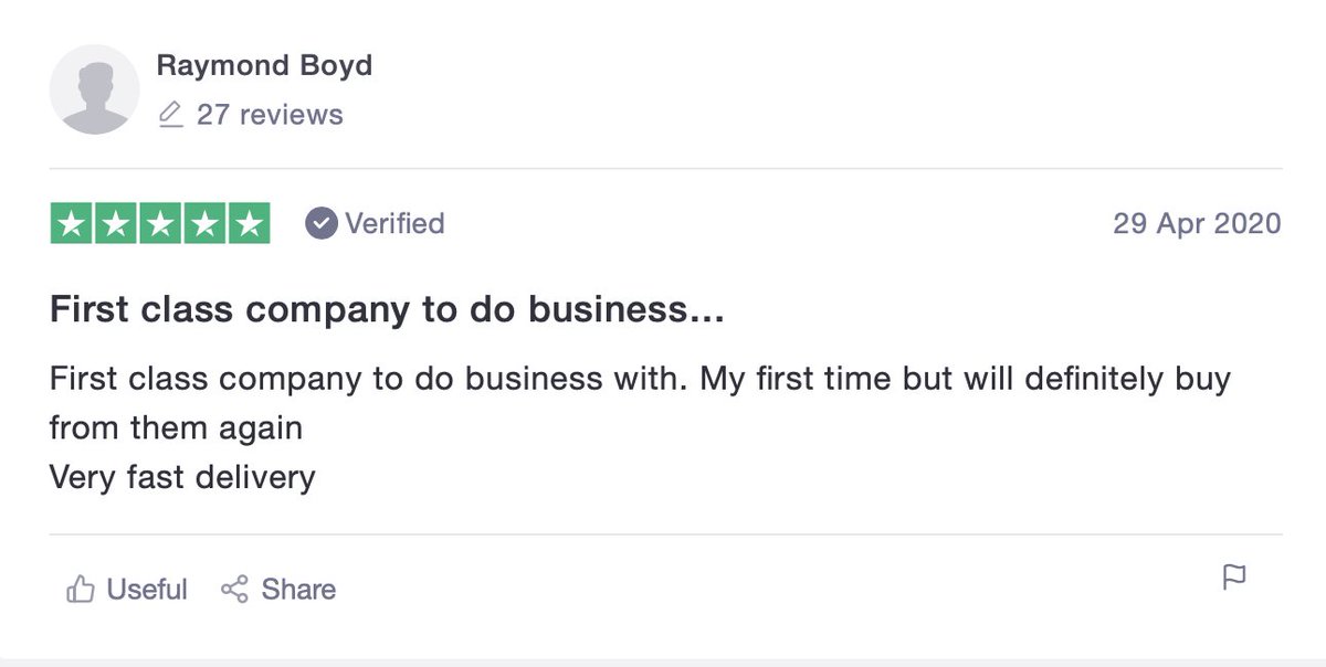 GetMePackaging's tweet image. #FeedbackFriday!

Read our 5*  customer review from first time customer Raymond on our fast and efficient delivery service.

We offer next day delivery at a great price and FREE delivery on orders over £50!