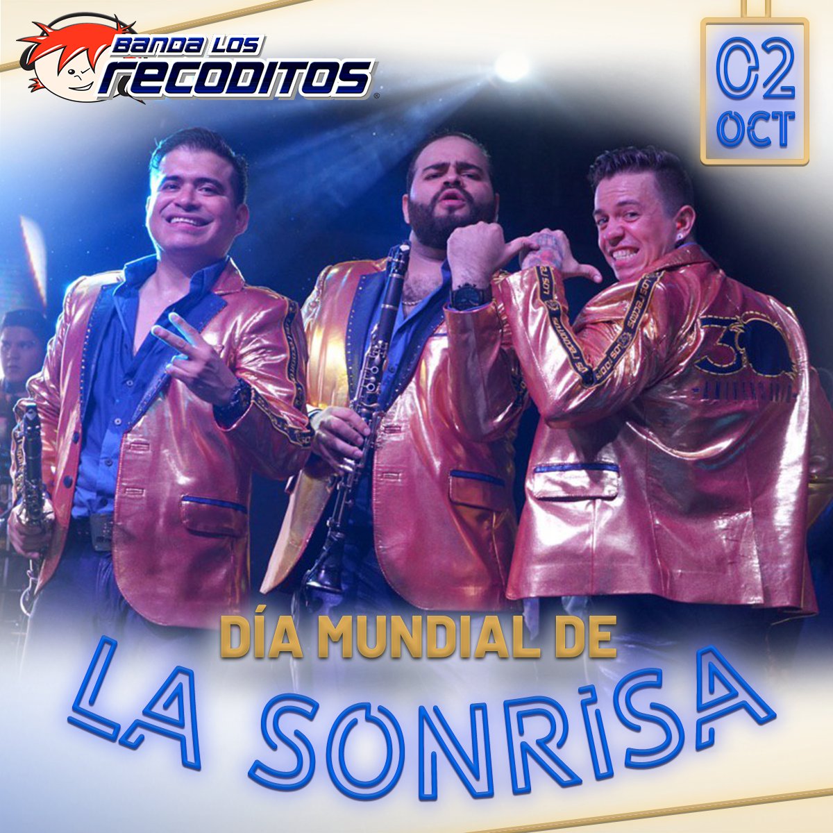 BANDARECODITOSS's tweet photo. Empieza el día con tu mejor sonrisa... celebrando el #DíaDeLaSonrisa 😁 https://t.co/Mtpx5DOtt9