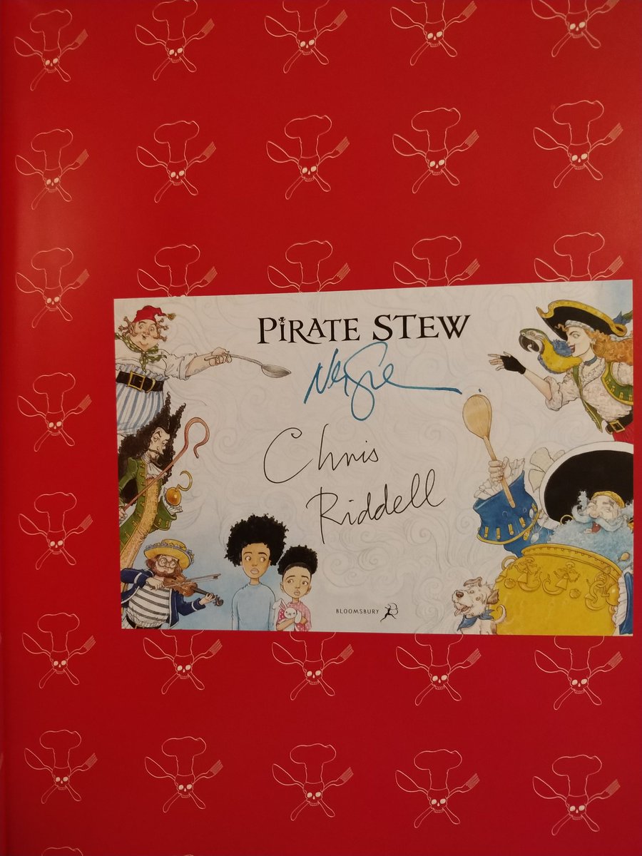 MucMagda's tweet photo. Pirate Stew! This gem arrived yesterday, now safely stored in a cupboard waiting for my daughter's birthday. She'll love it. Proudly raising a passionate bookworm and a storyteller since 2016. "Books make great gifts because they have whole worlds inside of them." @neilhimself https://t.co/0AvWKRs3MM