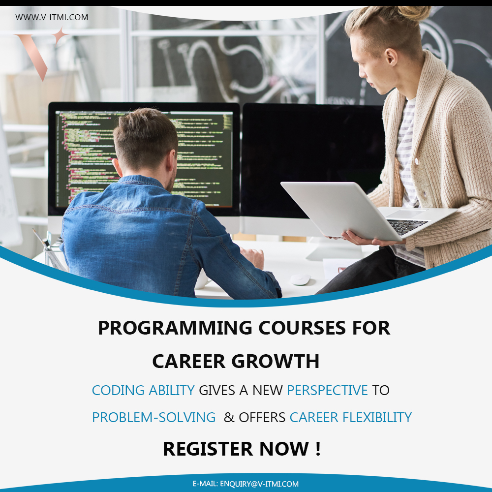 Coding has progressed from a hobby to a critical #career skill. Employers have shown a willingness to pay a premium for the work of employees with #coding & #programming ability #VegaInstitute #careergrowth #certification #trainingcourse #careerflexibility
v-itmi.com/join-now/
