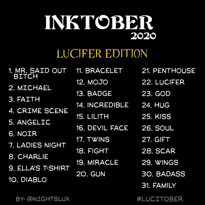 Lil late but here goes.... #LuciferNetflix    #Inktober2020