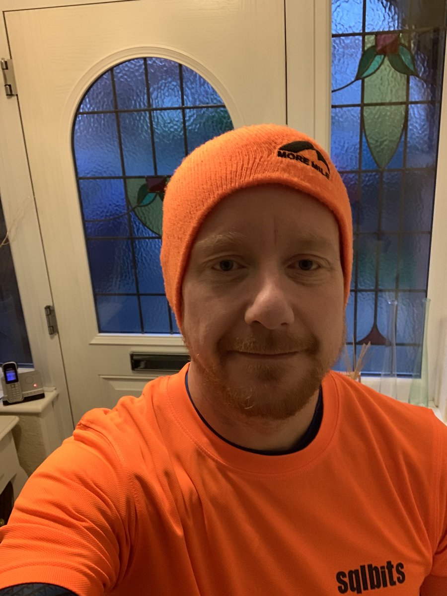 heymiky's tweet image. Being a ginger you can have too much orange! Anyway as it’s Friday and #SQLBits week a #SQLBitsRun is the first thing on the list today, easy 5k @bweissman @SQLBalls @erinstellato @wstrasser @SQLRockstar @SQLFlipFlopsDBA @WidowPage @kjonge @cporteous @transmokopter @landrews5807