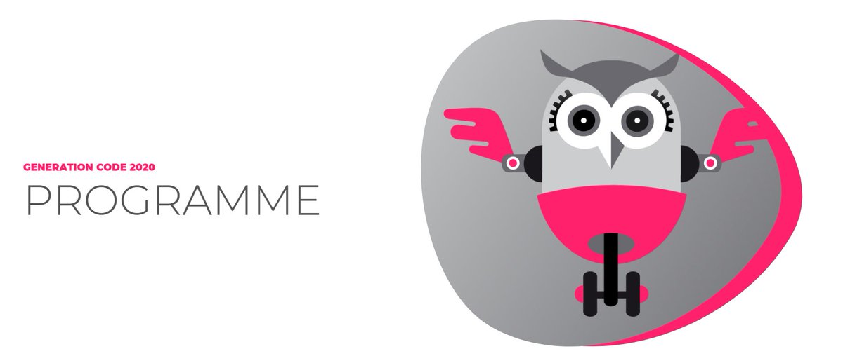 📢 The full #GenerationCode🦉 programme is up!

Check out all the exciting #online activities we will be doing on October 13 &amp; 14! 

Make sure to join us on October 13 when the #virtualexhibition goes live!

generationcode.eu/schedule/