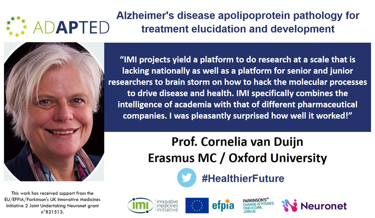 IMI2_NEURONET's tweet photo. The @adapted_project, which ended last month, has published several papers. Have a look on them here:
https://t.co/7zs9ureYFA

@UniofOxford @IMI_JU @EFPIA @EU_H2020 
#HealthierFuture #WeAreNeuronet https://t.co/jVMK91Lacd