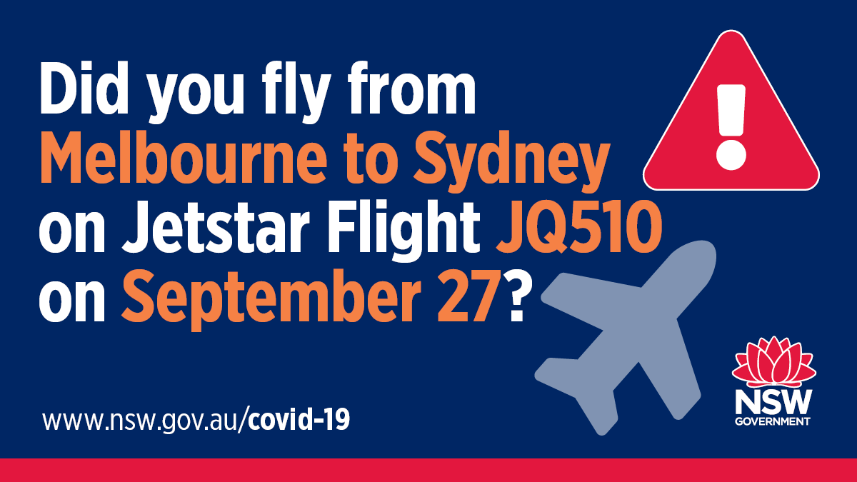 Nsw Health On Twitter Nsw Is Contacting 47 Passengers Travelling With Special Permits Or Quarantine Exemptions Or Crew Those Deemed Close Contacts Of The Case Have Been Advised To Immediately Get Tested