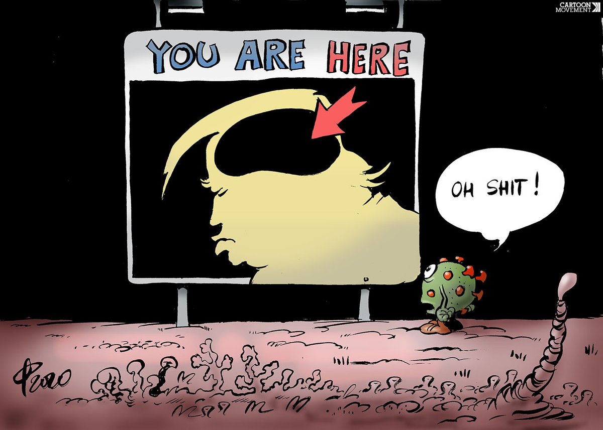 The Cartoon Movement On Twitter Trump Infected With Corona Today S Cartoon By Paolo Calleri Https T Co H3rsk6amyj Politicalcartoons Editorialcartoon Trump Coronavirus Brain Https T Co 5exifeefyp