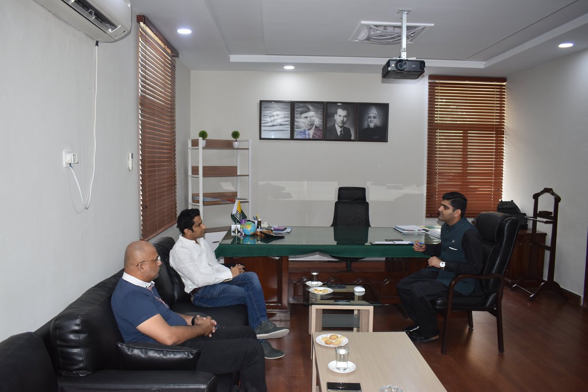 September 29,  2020.
Kashmir House, Islamabad
Mr. Syed Abdul Sami and Mr. Kashif Jaffery 
An informal meeting with the Country Representative of the Extreme Commerce regarding the introduction of E-Commerce Business in AJ&amp;K.