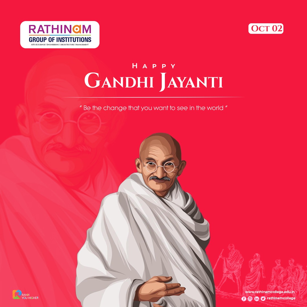  #Dayspecial  #2ndOctober  #GandhiJayanti  #GandhiJayanti2020 Remembering the quotes of  #MahatmaGandhi through our  @rathinamgroups services offered 4 bringing an effective changeOur  @Rathinavani908 Community Radio special program promo  @spotifypodcasts https://anchor.fm/rathinavani-908-fm-mukesh/episodes/Rathinavani-90-8-Community-Radio--Gandhi-Jeyanthi-2020--Special-Programs-Promo-ekf0ku