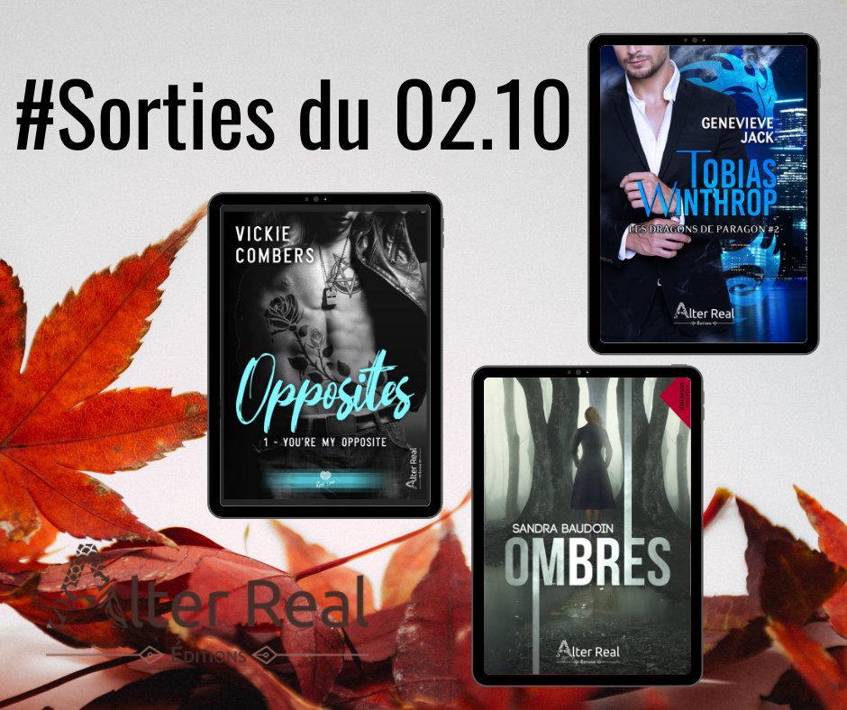 AlterReal_Ed's tweet photo. [#sorties du jour]😍
Une #RomanceParanormale (avec un dragon), un #thriller psychologique passionnant (inspiré de l'affaire Daval), et une #romance #sexy &amp; émouvante!
Vickie Combers @Genevieve_Jack Sandra Baudoin
#VendrediLecture #suspense #secrets #ebook #bookstagram https://t.co/Moj0D3cLhh