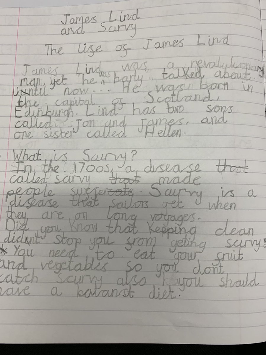 MsLeishman's tweet photo. Some gorgeous starts to writing non chronological reports from year 3! https://t.co/nunAwuB5Jg