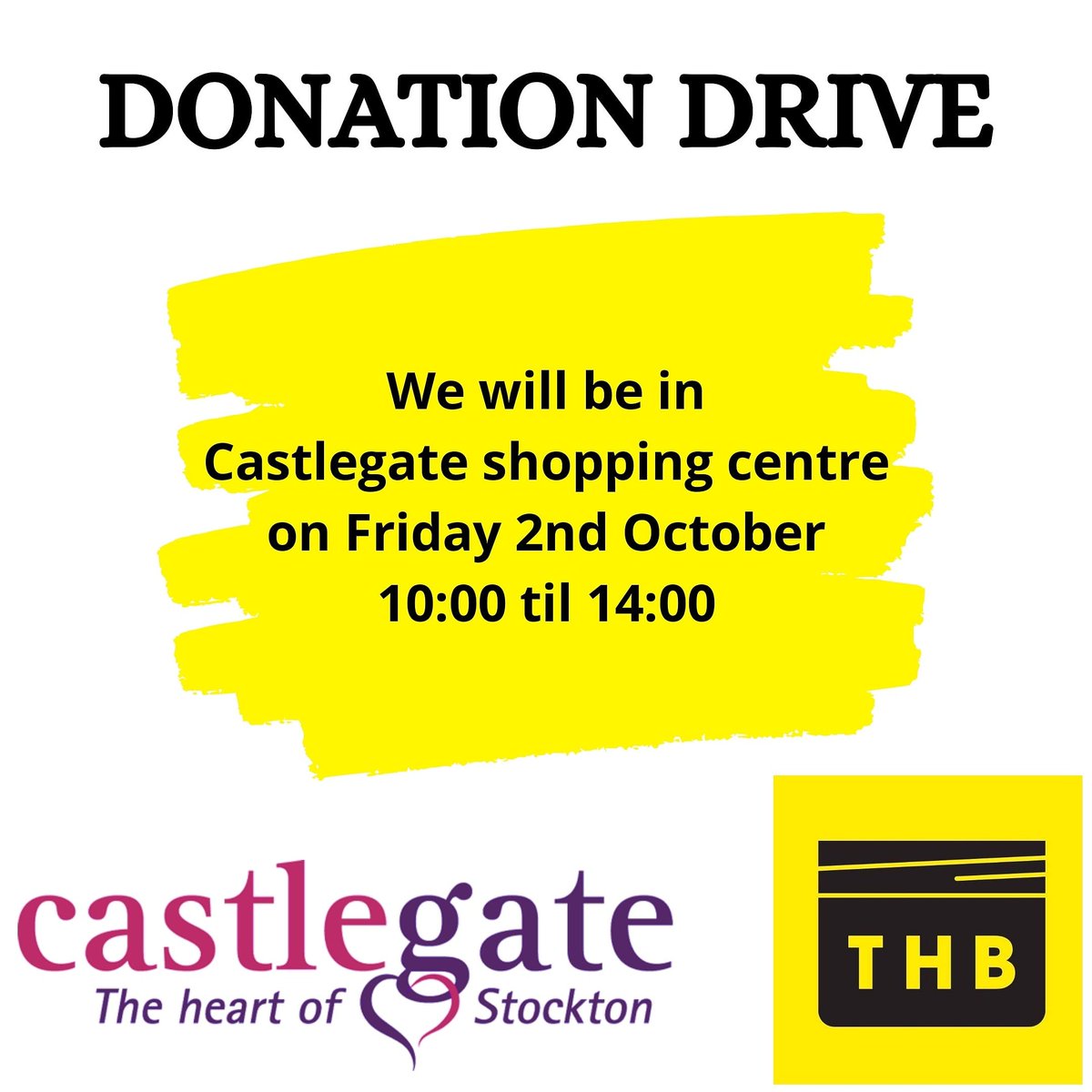 thbteesside's tweet image. TODAY'S THE DAY 😁

See you at @cgscstockton

#DonationDrive #StocktonOnTees #GiveLocalHelpLocal #THBTeesside