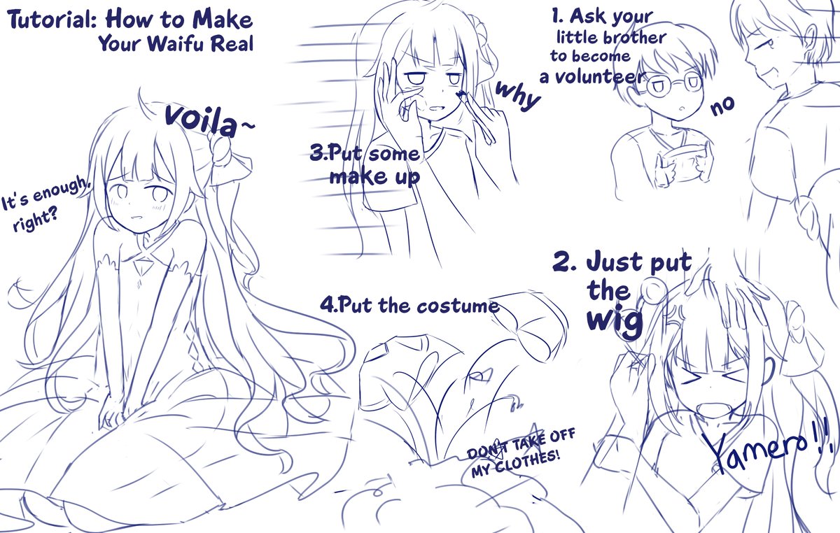 Tutorial: How to Make Your Waifu Become Real [2]
Wait 🤔🤔🤔 
#crossdress #otokonoko #trap #shota #crossplay 