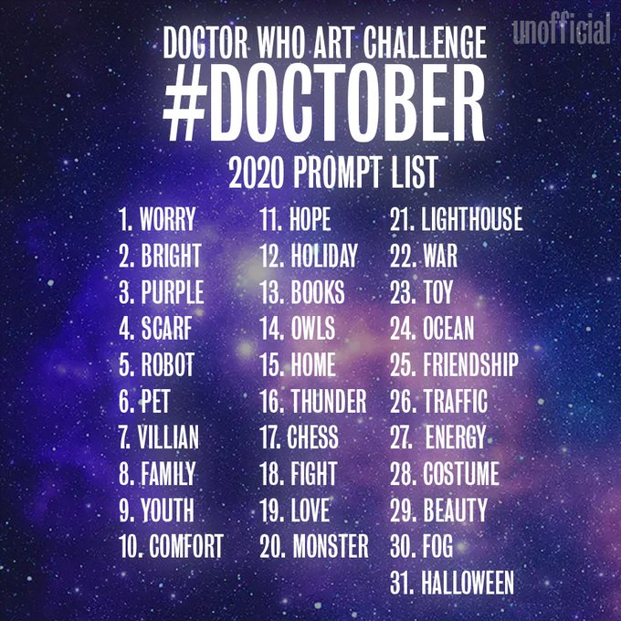 I'm joining the  #Doctober challenge  @sophilestweets , but with some Doctor Who short stories instead. There we go! 