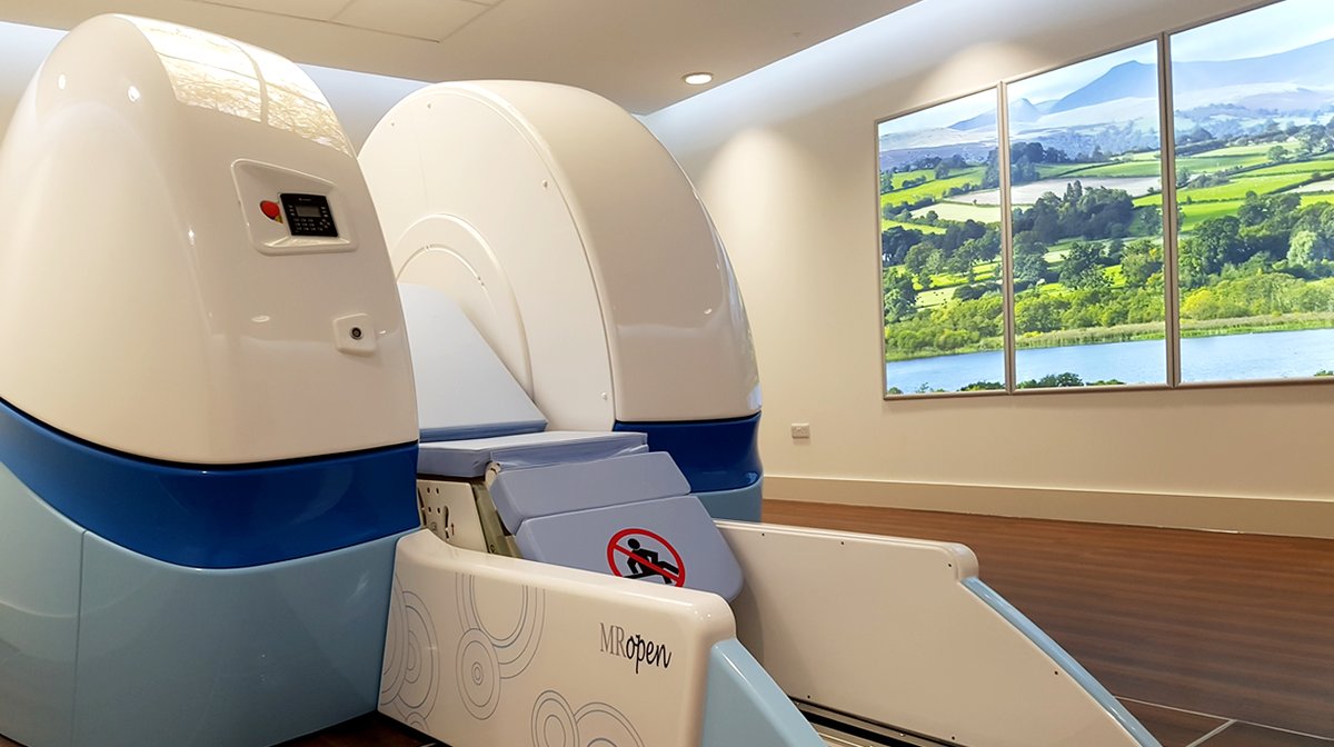 ASGsconductors's tweet photo. View from the Open MRI in the European Scanning Centre - Cardiff!
The centre situated in Cardiff Gate Business Park contains the only Open and Upright MRI scanner in Wales and has been carefully designed with patient comfort in mind.
#MRI #MROpen #thebestMRIexperience https://t.co/dkWjclsKSs
