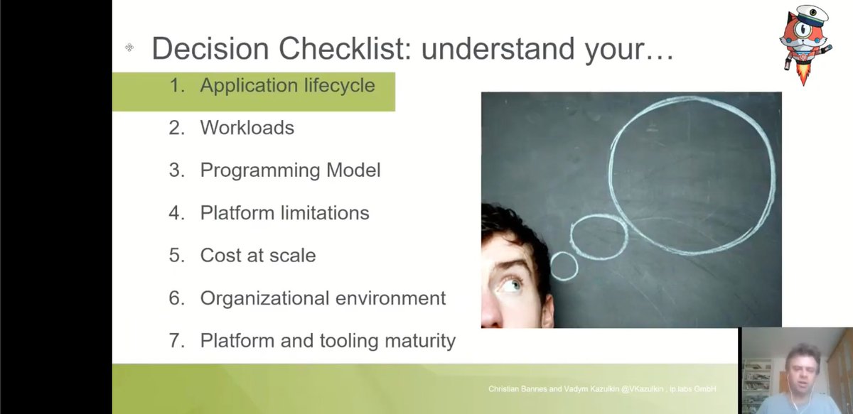 ServerlessHAM's tweet image. Happening now: @VKazulkin with: Talk: FaaS or not to FaaS? Visible and invisible benefits of the Serverless paradigma 
Q&amp;amp;A takes place on discord.

#serverlesshamburg #serverlessham