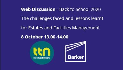 Join Barker &amp; <a href="/trustnetworkTTN/">The Trust Network</a> for a hosted session with peers &amp; experts to discuss the challenges faced &amp; lessons learnt in returning school buildings to full time use &amp; managing the risk of Covid19 on 8 Oct 1pm. Register 👇
forms.office.com/Pages/Response…

#BackToSchool2020 <a href="/CSTvoice/">Confederation of School Trusts</a>