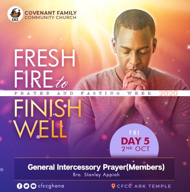 cfccghana's tweet photo. *Prayer Points for Day 5, 2/10/2020*

1. Prayer for boldness for each of us to preach the word! (Mark 16:20, Acts 4:23-31)

2. Prayer for the Sick, Recovery of Health &amp; Premature Death. (Luke 4: 38-40, Acts 28:8, Phi. 2:27 etc.) https://t.co/naaHjttInA