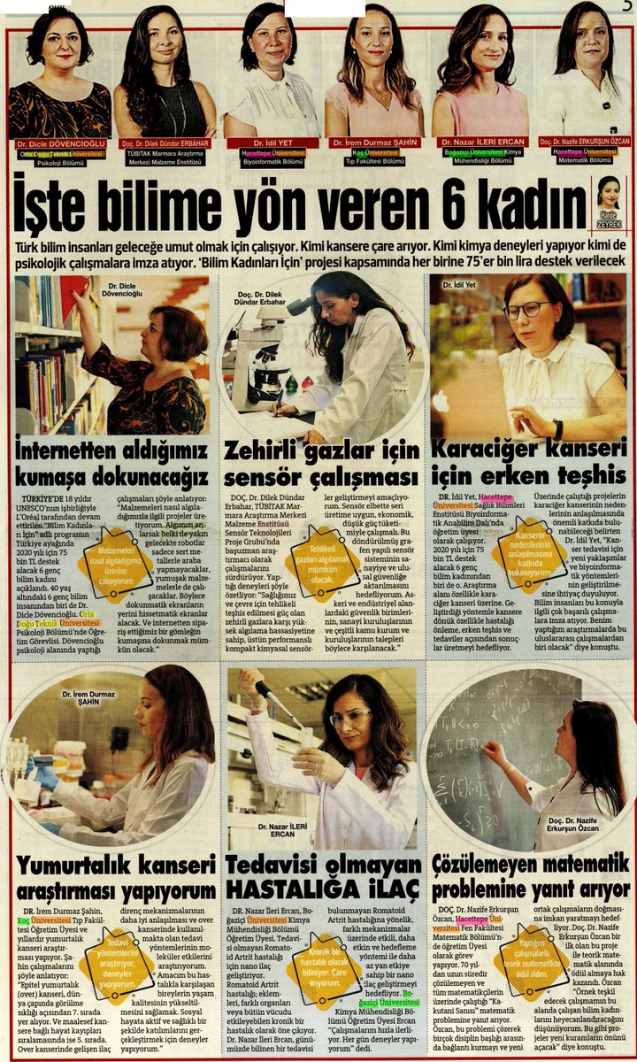 Bilime yön veren 6 kadından 2'si Hacettepeli...
<a href="/gazetesozcu/">Sözcü</a> 
#Hacettepehaberleri
#Hacettepeliyiz