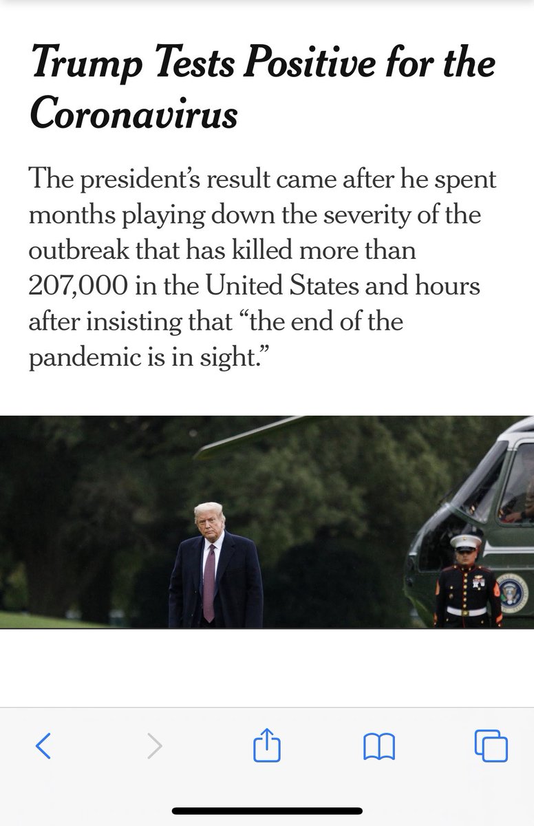 DrPhindile's tweet photo. I suppose that hydroxychloroquine did not work for him 👀.  #TrumpHasCovid #TrumpCovid #Trump https://t.co/aLKArIMunv