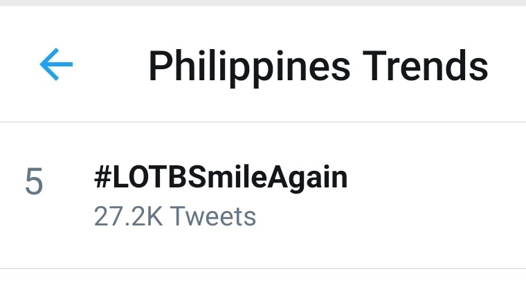 Trending, 5th spot!
But hold on a second, what happened to Lea??? What are your guesses? 

Universe, you better 🤨
<a href="/aldenrichards02/">Alden Richards</a> 
<a href="/GMADrama/">GMA Drama</a> 
ALDENLOTB SmileAgain 
#LOTBSmileAgain