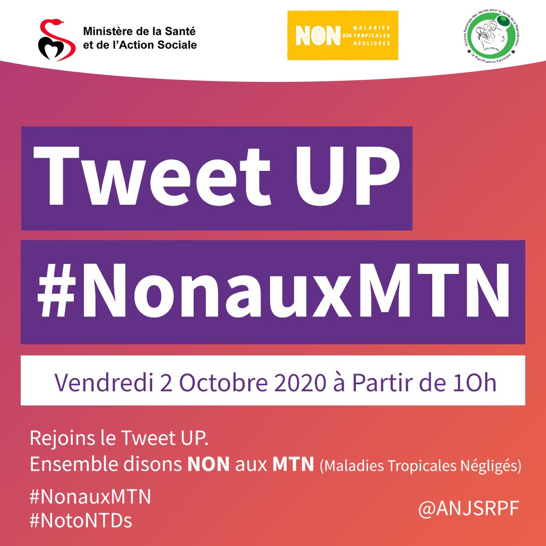 C'est Parti pour le Tweet UP en partenariat avec @SpeakUpAfrica1  sur les maladies tropicales négligées .
On vous attend pour participer aux échanges.
#NonauxMTN
#NotoNTDs
#Kebetu
#Partageleen
@Macky_Sall 
@MinisteredelaS1 
@PR_Senegal