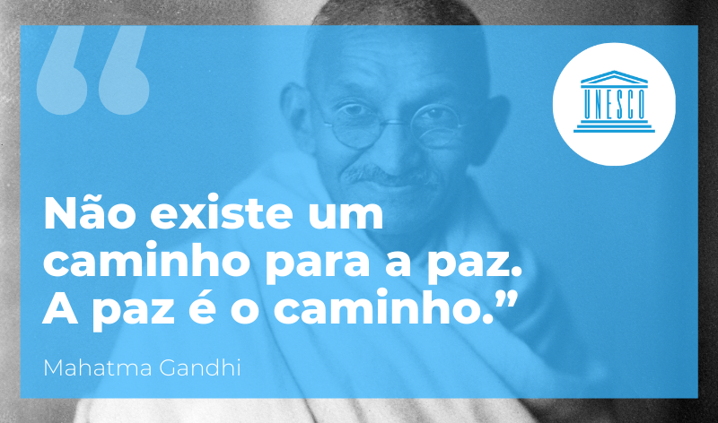 Paz.🕊️
Tolerância.🤗
Não violência.✌️

Esses são os valores que Gandhi defendia. Esses são os valores que todos nós defendemos.

#Hoje celebramos o aniversário de seu nascimento e também o Dia Mundial da #NãoViolência, data escolhida justamente pelo seu legado.
