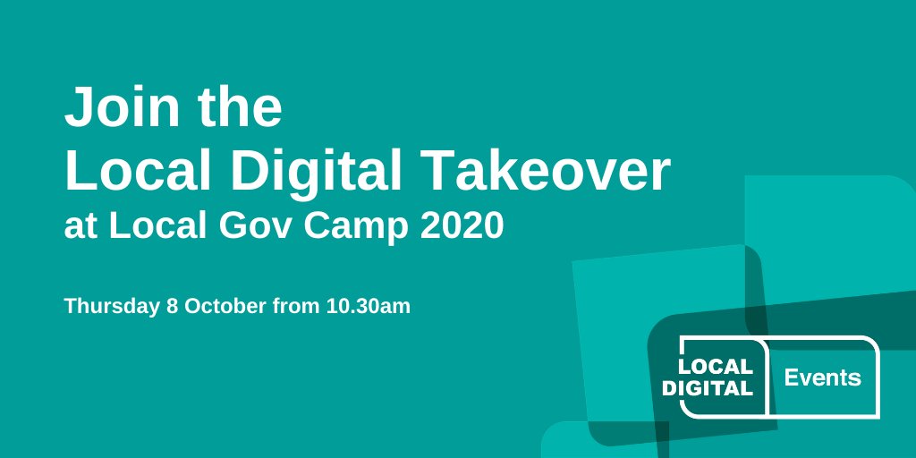 Local Digital UK Gov (@ldgovuk) on Twitter photo Join us for a #LocalDigital takeover morning at #LocalGovCamp, featuring a keynote from <a href="/maltbyps/">Paul Maltby</a>,⚡️ lightning talks from our #LocalDigitalFund projects + a #LocalDigitalDeclaration workshop!
📅 8 October, from 10:00am
ℹ️ digitaltransform.org.uk/2020/08/monday… Join us for a #LocalDigital takeover morning at #LocalGovCamp, featuring a keynote from <a href="/maltbyps/">Paul Maltby</a>,⚡️ lightning talks from our #LocalDigitalFund projects + a #LocalDigitalDeclaration workshop!
📅 8 October, from 10:00am
ℹ️ digitaltransform.org.uk/2020/08/monday…