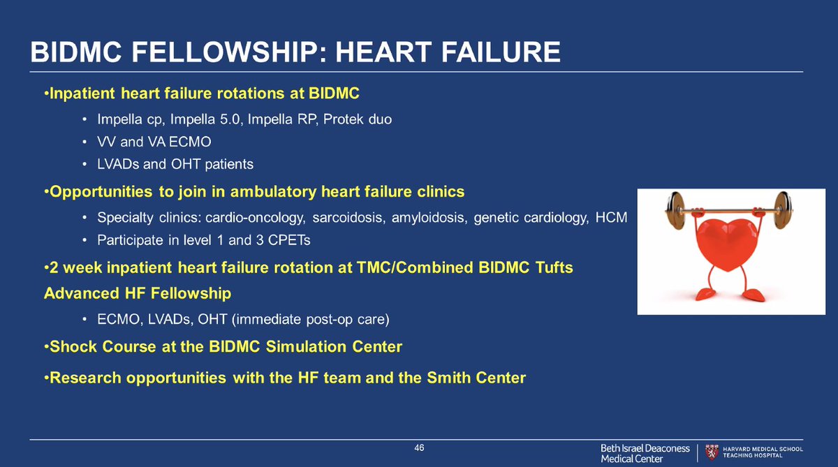 Great opportunities for  @BIDMCVFellows to work in advanced #HeartFailure #MedEd discussed this morning by @MarwaSabe99 during Grand Rounds. #CardioTwitter