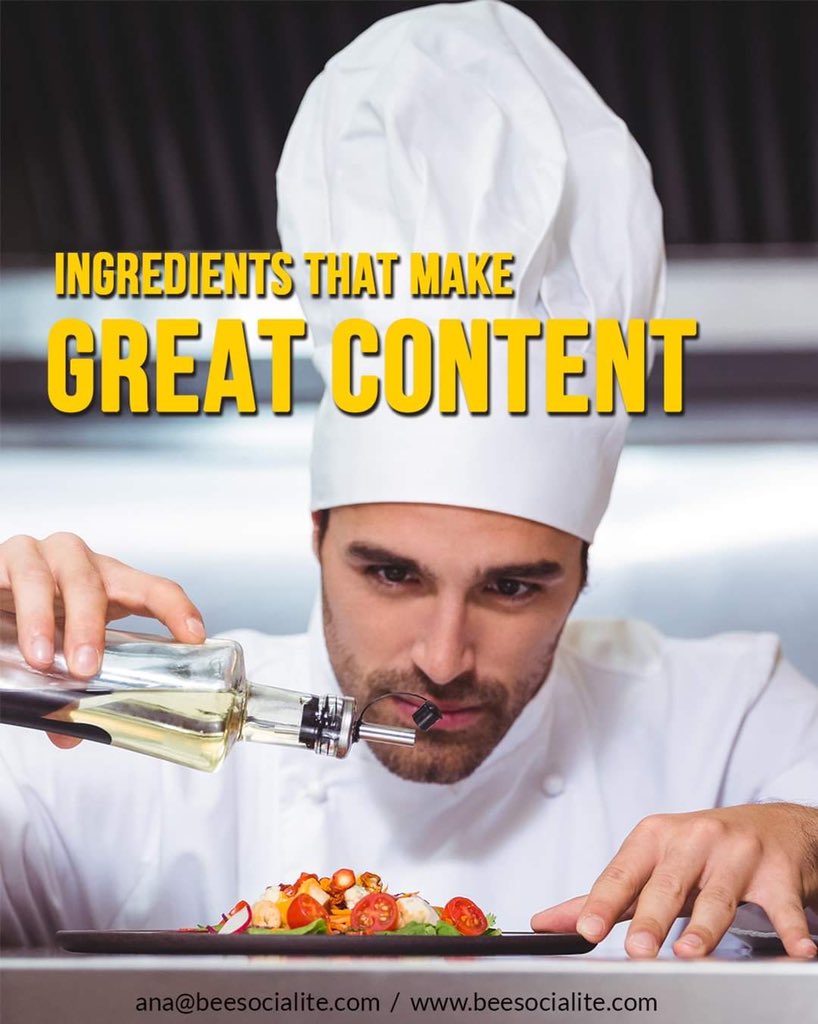 Bee_Socialite's tweet photo. 1/2 Ingredients that Make Great Content
Need help? Contact us!
π§ info@beesocialite.com
π» https://t.co/rlmeFLm4ui
#socialmedia #content #contenido #onlinemarketing #marketing #marketingtips #marketingingredients #contentingredients #contentsecrets #beesocialite #miamiagency https://t.co/9l3GOxrPYG