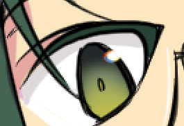 忘れないうちに実験 1 2枚目がクリスタで手描きでハイライトに赤青黄を塗ったも 企画用末武のイラスト