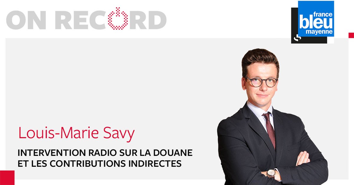 [On record] Découvrez l'intervention de Notre expert #Douane de #Laval sur <a href="/bleumayenne/">Martin Cotta</a>. Il vous explique l’importation de produits depuis l’étranger, notamment d’alcool, de masques covid, et d'équipement industriel avec un focus Brexit.
Ecouter >> cutt.ly/gf4QU3z