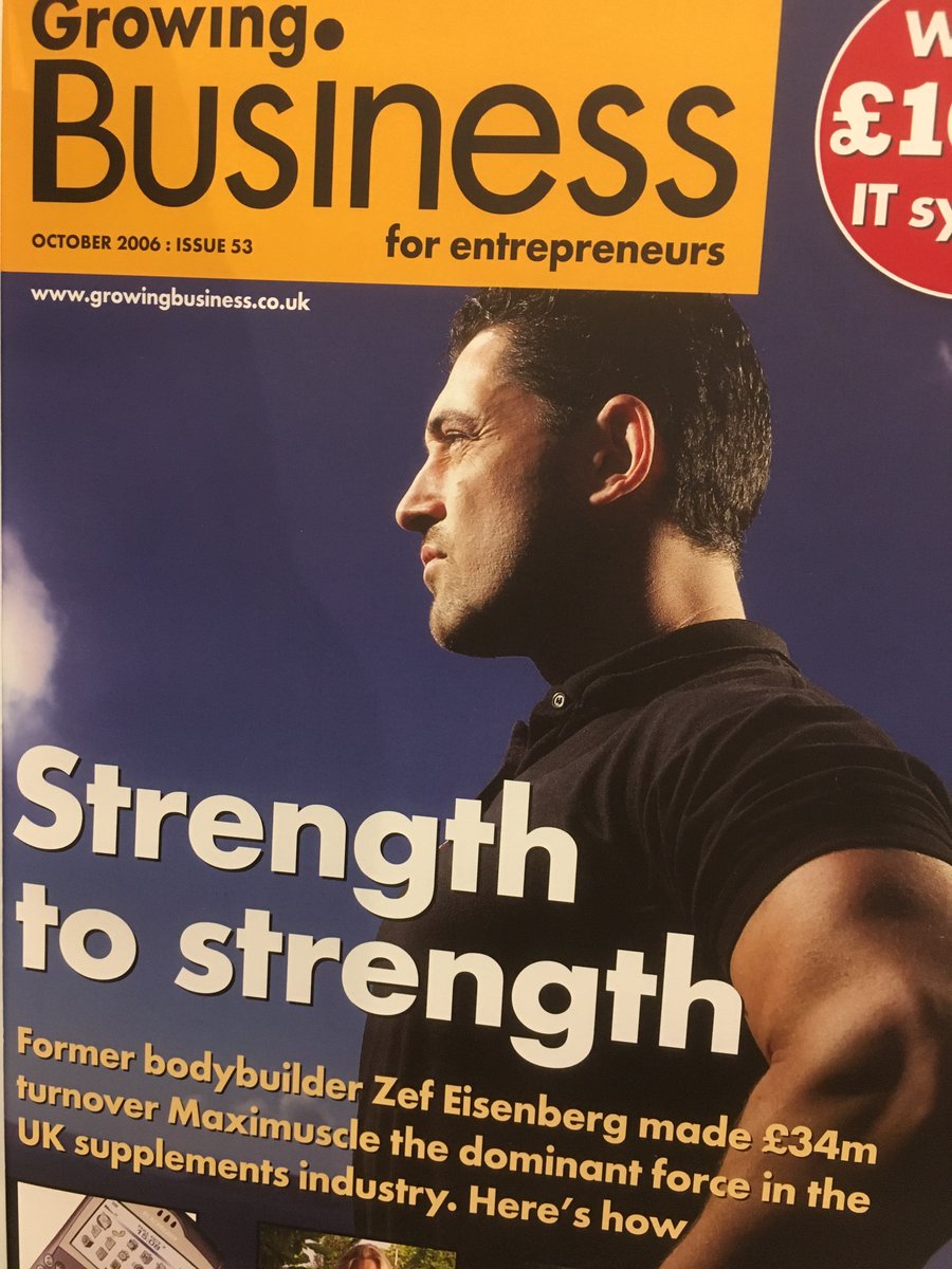 Very sad to hear of the death of <a href="/EisenbergZef/">Zef Eisenberg</a>, founder of Maximuscle, attempting to break a land speed record. One of my favourite entrepreneur interviewees, an insightful awards judge, and always helpful and open when we spoke.