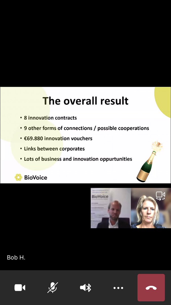 Prachtige slotevent <a href="/BiovoiceC/">BioVoice Innovatie & Business Booster</a> met inzet van @nvrewin <a href="/Dockwize/">Dockwize</a> <a href="/GreenChemCampus/">Green Chemistry Campus</a> <a href="/Brabant/">Provincie Noord-Brabant</a> <a href="/provzeeland/">Provincie Zeeland</a> <a href="/Rabobank/">Rabobank</a> #regiodealWB-Midpoint. Ik ben super #trots om mede aan de wieg te hebben gestaan om dit innovatief programma te ontwikkelen en uit te voeren. #innovatievebusiness