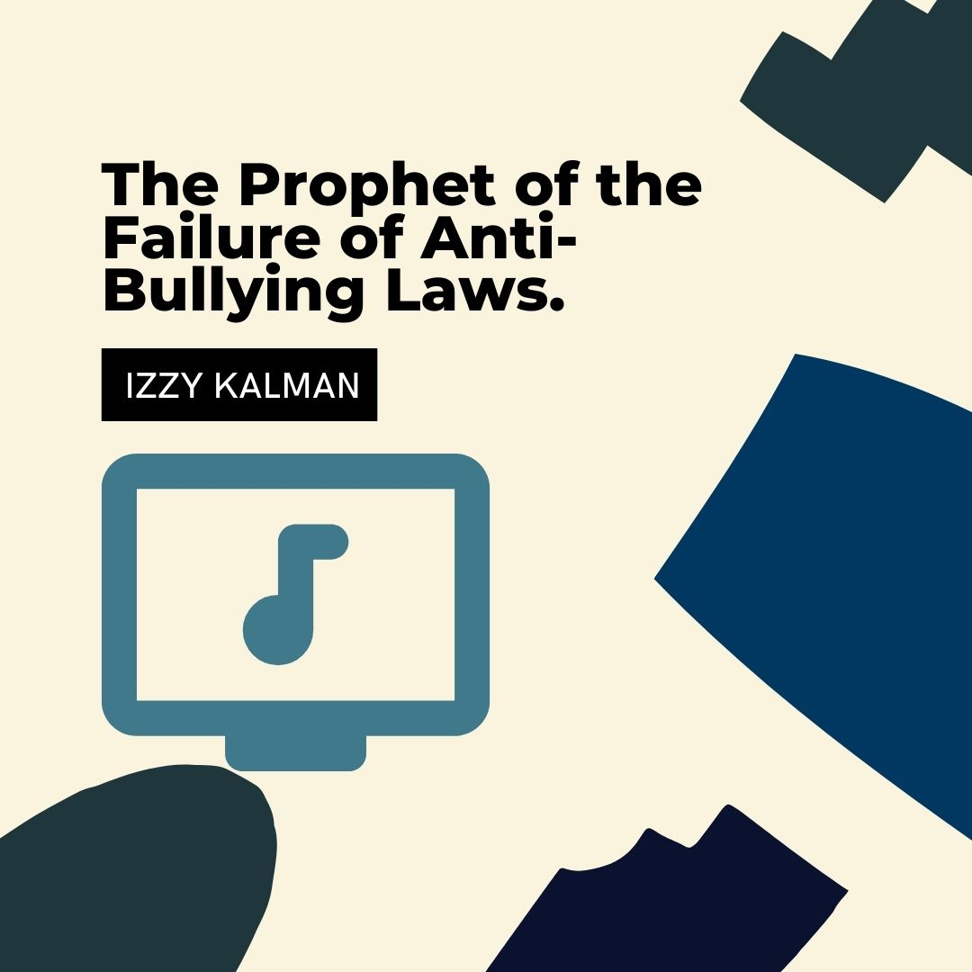IzzyKalman's tweet photo. The Prophet of the Failure of Anti-Bullying Laws.
Watch and listen to this music video:
https://t.co/GjRV0nRgI8
#antibullying #bullying #endbullying #hyperbullydefense #bekind #nomorebullying #bullied https://t.co/iIgV3n4QeJ