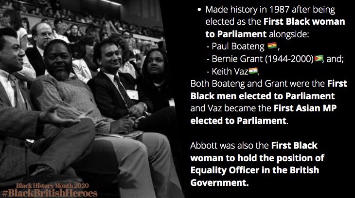 Day Two of  #blackhistorymonthuk   and our next Black British Hero is Diane Abbott:  #BlackHistoryMonth2020  #BlackBritishHeroes