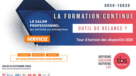 Jeudi, @PLacazedieu et <a href="/VanessaGatti_/">Vanessa ThomannGatti</a> vous parleront formation continue au salon <a href="/serviciz/">Salon Serviciz</a> ! 😉

- Mesures exceptionnelles 
- Nouveautés #CPF 
- Transistions de carrières

Inscrivez-vous (gratuit) : bit.ly/2SmrJwh

 #Toulouse #ExecutiveEducation #Serviciz