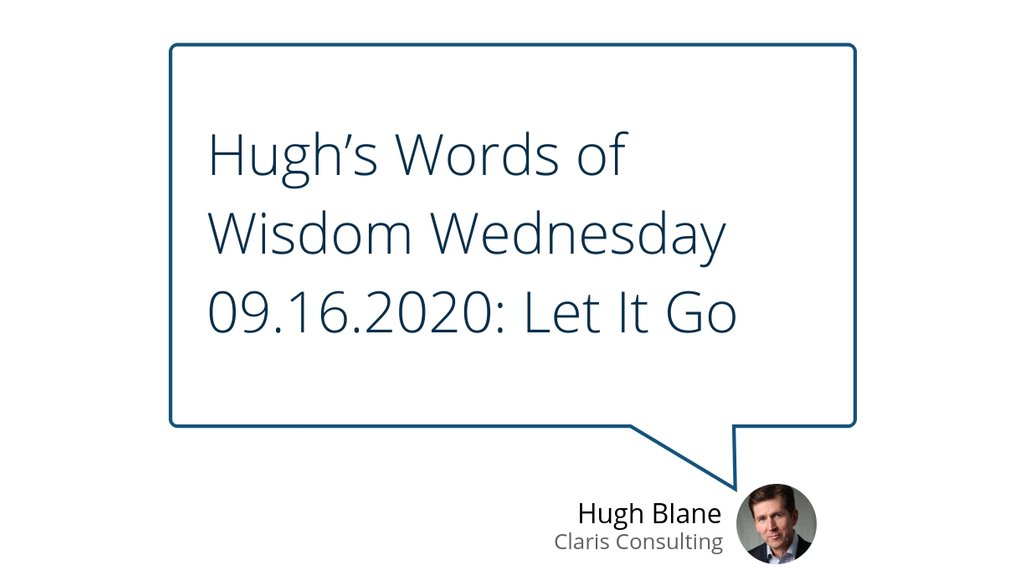 This morning I came in to do the Words of Wisdom for Wednesday, and my camera wasn't working, so I had to regroup.

Read the full article: Hugh’s Words of Wisdom Wednesday 09.16.2020: Let It Go
▸ lttr.ai/XS6k

#PerfectionInvolvesWatching #LiesGreatWords