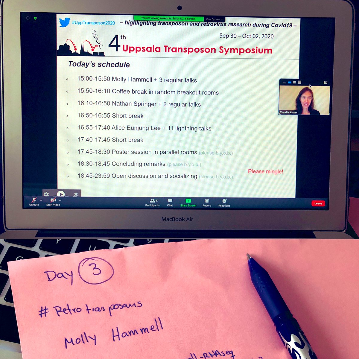 mariestefilopez's tweet image. Last TE-day! Let’s learn as much as we can! 👩🏻‍🔬👩🏻‍💻#UppTransposon2020 #Science #TE #phdlife #junkDNA