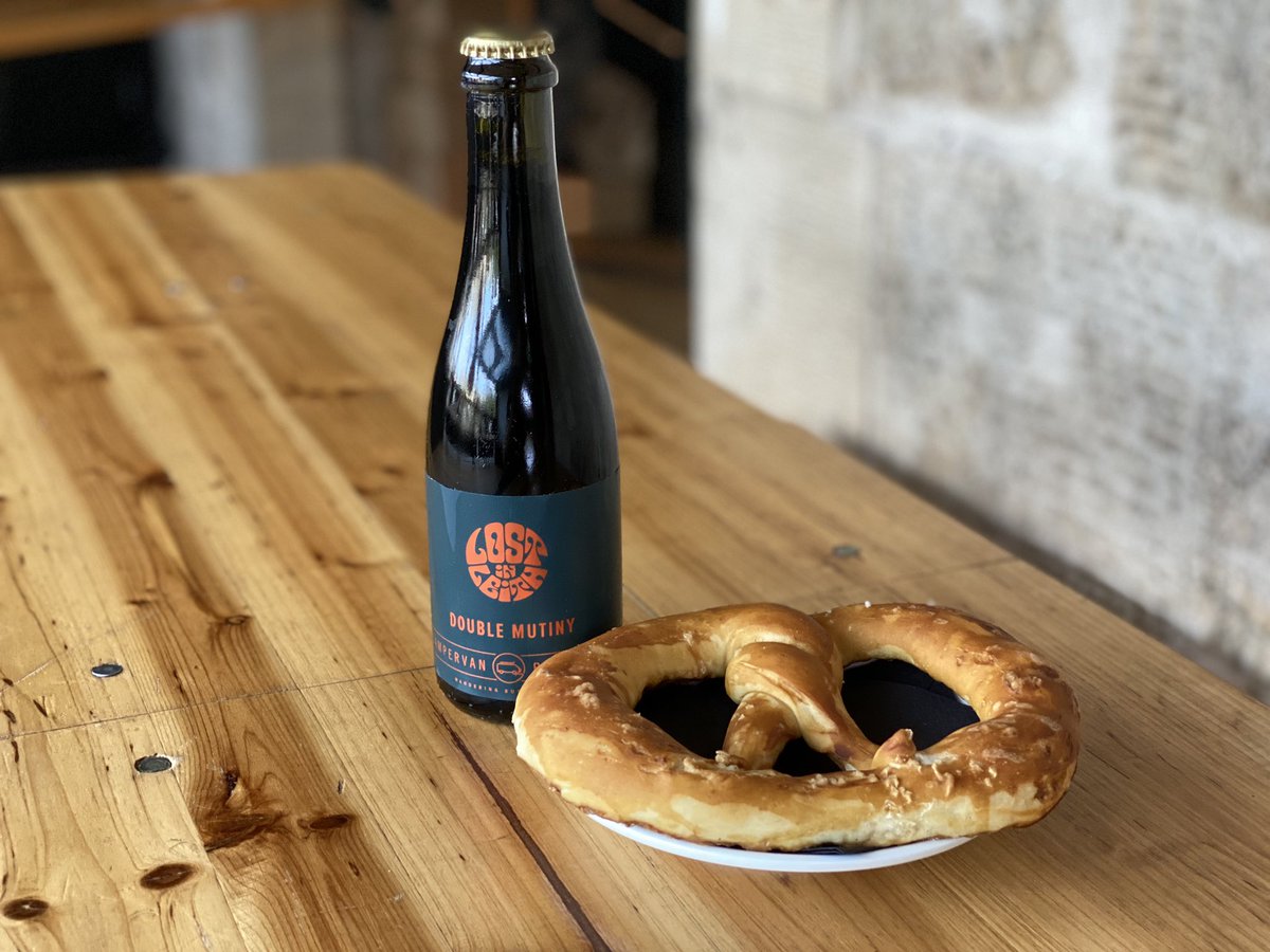 Hey friends! Today I have the pleasure of announcing our newest beer in the Lost In Leith range! Double mutiny on the bounty, a 9.3% Imperial stout aged on lashings of coconut 🥥 it’s perfectly balanced bittersweet AND delicious. Also we have pretzels from our friends <a href="/breadshare/">Breadshare</a>
