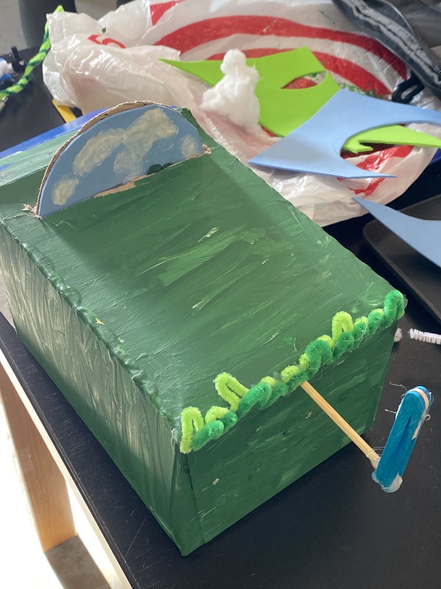 McNinchie's tweet image. ❤️ how the cardboard automata projects are coming along in my AR class! @scpltw @PLTWorg #FM21STEAM
