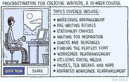 ithinkwellHugh's tweet image. #FridayHumour
Procrastination. @tomgauld