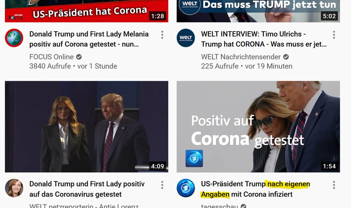 Benedict Schöning | @bschoening@nrw.social (@benedict4321) on Twitter photo Die <a href="/tagesschau/">tagesschau</a> macht den kleinen, aber feinen Unterschied bei #TrumpHasCovid - so wird klar, wer die Kommunikation hier von Anfang an dominiert. Die <a href="/tagesschau/">tagesschau</a> macht den kleinen, aber feinen Unterschied bei #TrumpHasCovid - so wird klar, wer die Kommunikation hier von Anfang an dominiert.
