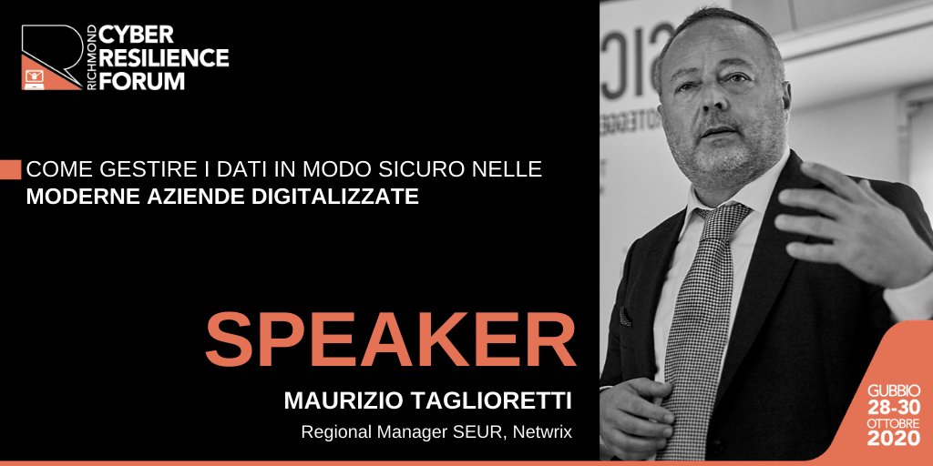 Il 28-30 ottobre Netwrix vi aspetta al <a href="/Richmond/">Richmond</a> Cyber Resilience Forum. Piu' dettagli: lnkd.in/eEHStuc
#cyberbforum #richmondusinessforum #eventidivalore