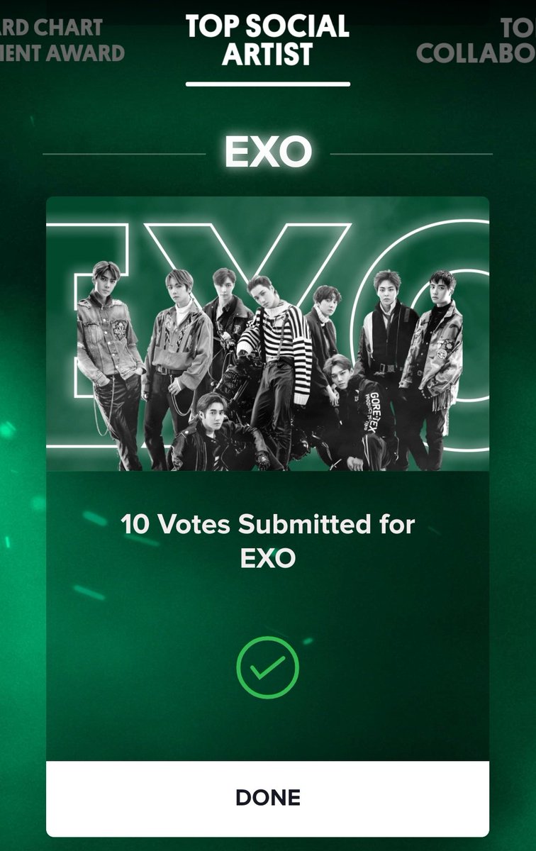 EXOVotingSquad's tweet photo. Accounts used last night can vote again!!

Please login on TIKTOK to vote again 😊😊

#EXOLAsOne
#EXO @weareoneEXO
@layzhang @B_hundred_Hyun https://t.co/f6BSDnxarI