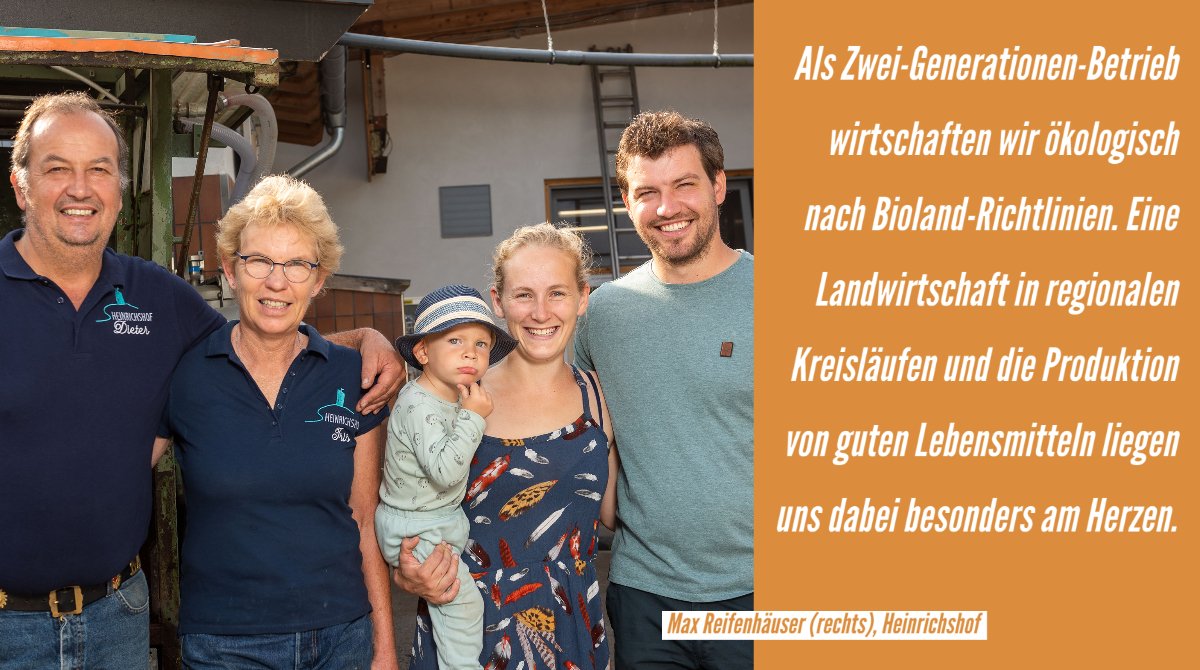 Biohoefe's tweet photo. #Enkeltauglichkeit ist für viele Biohöfe ein Argument für den #Oekolandbau - so auch für den Heinrichshof im rheinland-pfälzischen #Burglahr, auf dem sich gleich mehrere Generationen für #Nachhaltigkeit und #Regionalität einsetzen. #biohoefe #bmel #oeko #oekoeinblick #bioerleben https://t.co/QPMuiZLvG2