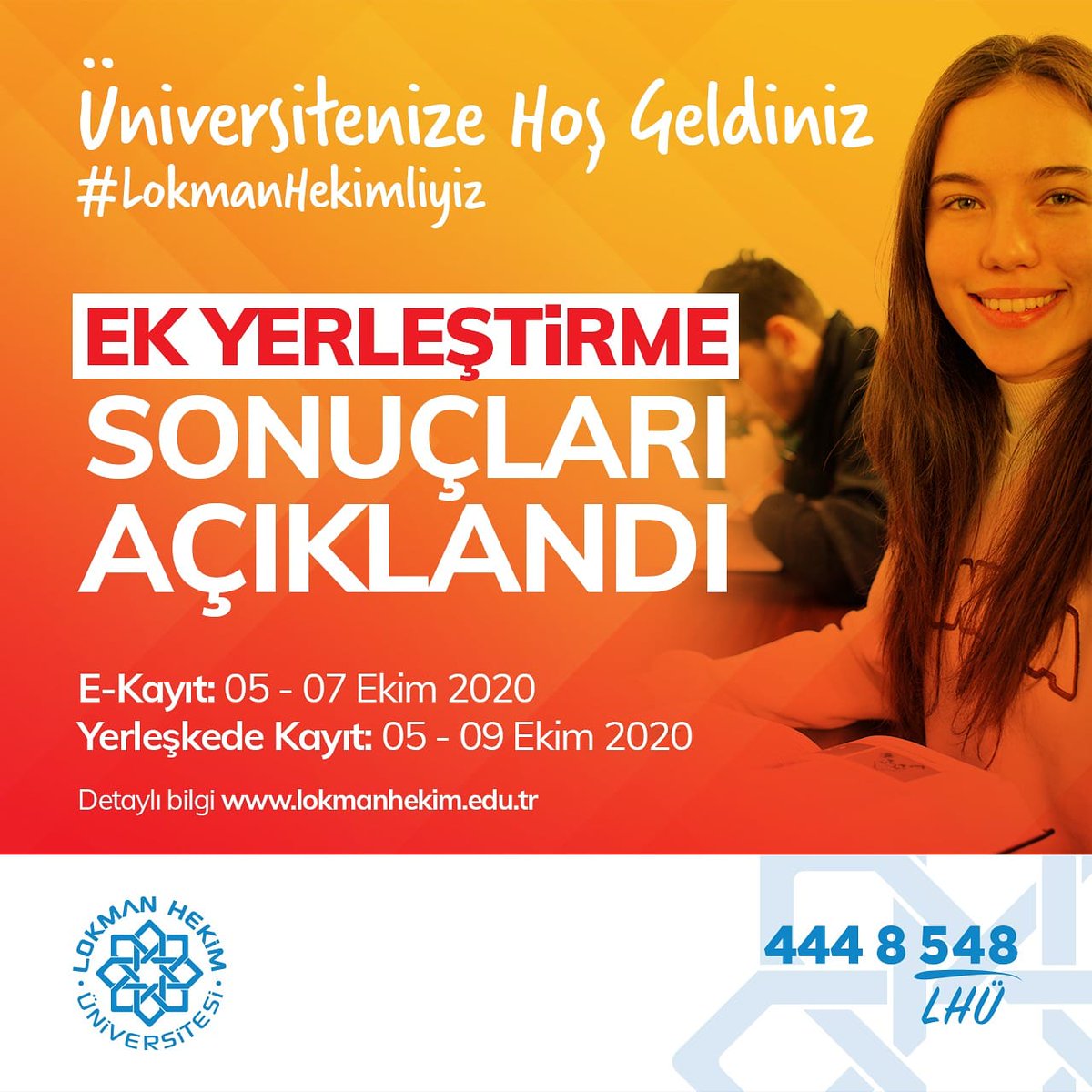 Ek Kontenjan ile yerleşen yeni #LokmanHekimliler Aramıza Hoş Geldiniz. #LokmanHekimliyiz #GelecekSeniBekliyor #EkYerlestirme #LHÜ #LokmanHekimÜniversitesi