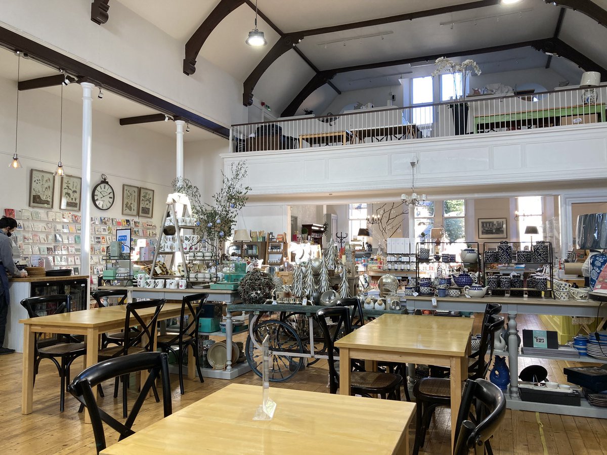 Waiting for the car to be ready for collection. To pass the time, first coffee out in six months! It’s lovely to have such an airy cafe in such a small village as Thornhill <a href="/tammastosh/">Thomas Tosh</a>