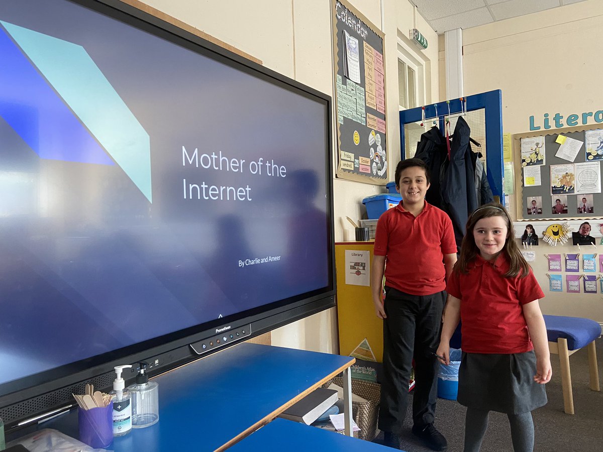 giffnockprimary's tweet photo. P4B are presenting all of their hard work from #GPSmathsweek this morning. Presentations, quizzes and iMovies all about the amazing Radia Perlman, just one of the #inspiringwomen we have been learning about this week! #MathsWeekScot #radiaperlman https://t.co/IOZBFjNP2d