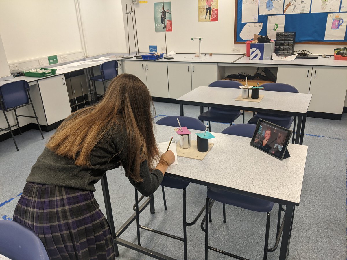 WycliffeSTEM's tweet photo. Isolating student joining in with today's practical lesson. Worked really well 👍 https://t.co/dp3WvBuOs6